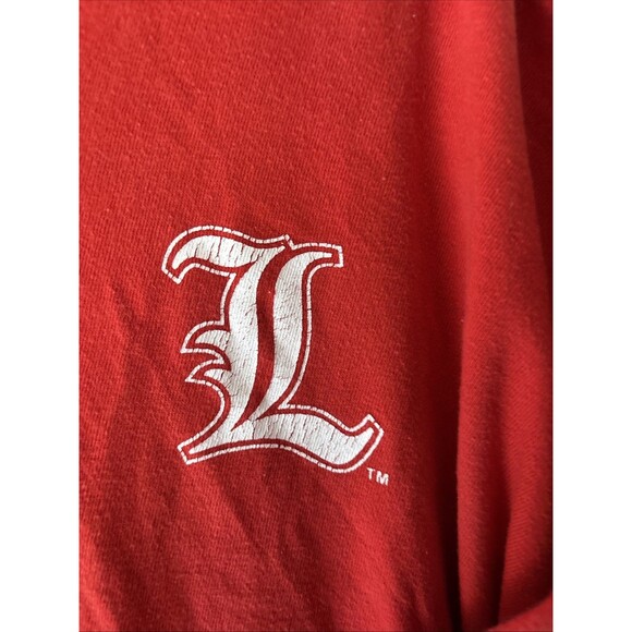Vintage Three Squares Louisville Cardinals Long Sleeve Shirt Retro Thumb Holes M - Picture 3 of 7